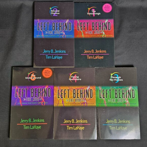 Left Behind The Kids Books Lot 1 2 3 4 * 6 Jenkins Lahaye Vtg Christian Fiction - Picture 2 of 9